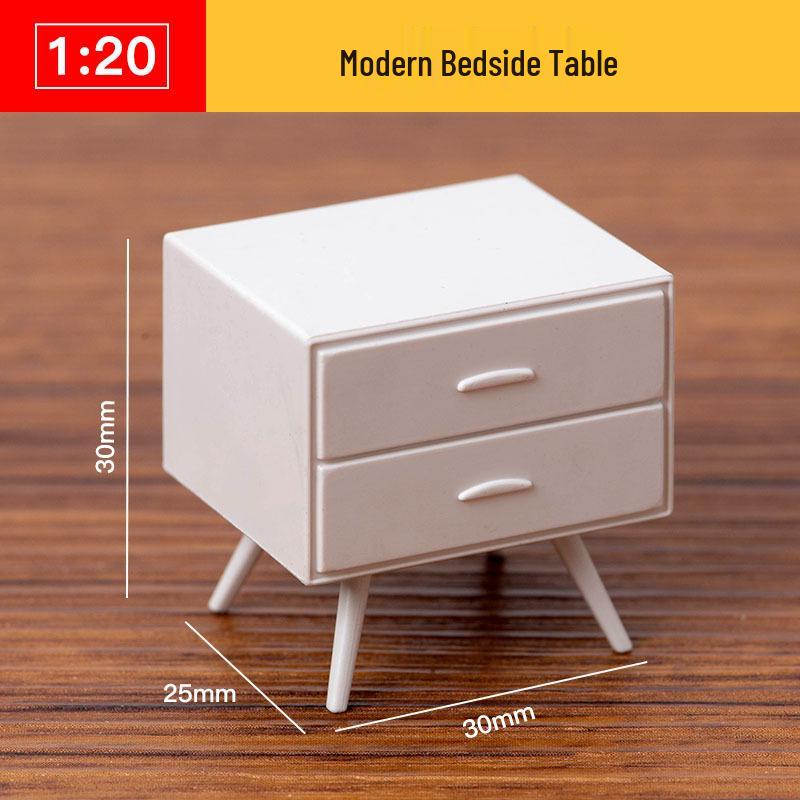 1:20 Scale 3D Miniature Architectural Model: Floor Plan Scene with ABS Furniture