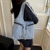 Casual large-capacity denim bag women's 2025 autumn new lightweight shoulder bag commuter tote bag