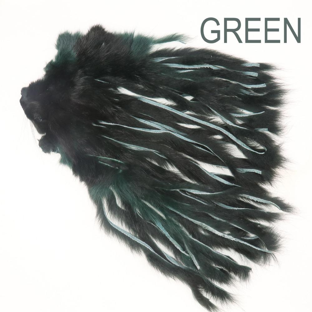 Bimoo Full Pine Eichhörnchen-Zonker-Hautstreifen für Matukas Zonkers Streamer Leeche Soft Strips 3 mm Dubbing Fur Fliegenbindematerialien