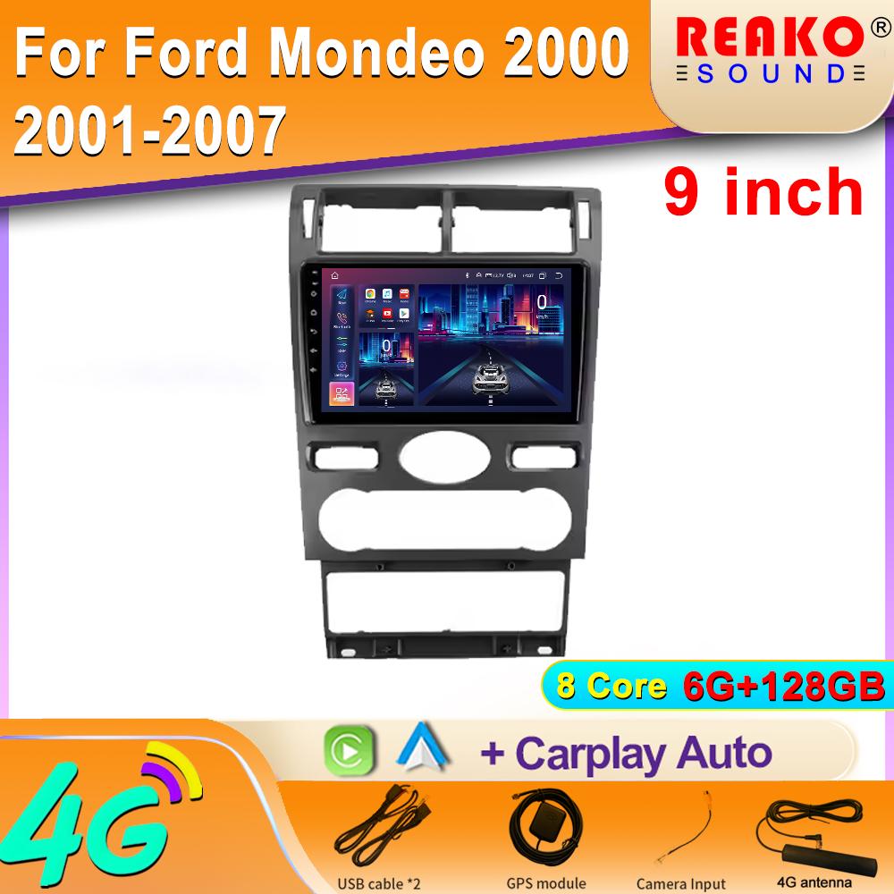 

Android 2K Car Radio For Ford Mondeo 2000 2001-2007 Видео Мультимедиа Bluetooth Плеер Навигация GPS 4G Carplay стерео 8 core 6GB+128GB