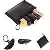 5 pièces/paquet Mini Sacs en Maille à Fermeture Éclair, 10 cm x 12,5 cm, Organisateur d'Accessoires Cosmétiques pour Maquillage, Rouge à Lèvres, Petite Pochette de Rangement pour Kit de Voyage