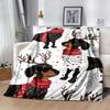 Rottweiler Moonlit Journey Flannel Blanket,Lightweight,Office Blanket,Sofa Blanket,Comfortable Blanket