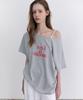 ANDNEEDS Love Is Motion Half Tee (Gray)