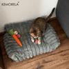  1PC Striped Cat Sofa Bed Soft Polyester Pet Bed Breathable for All Seasons Suitable for Small to Medium Catsor Sleeping