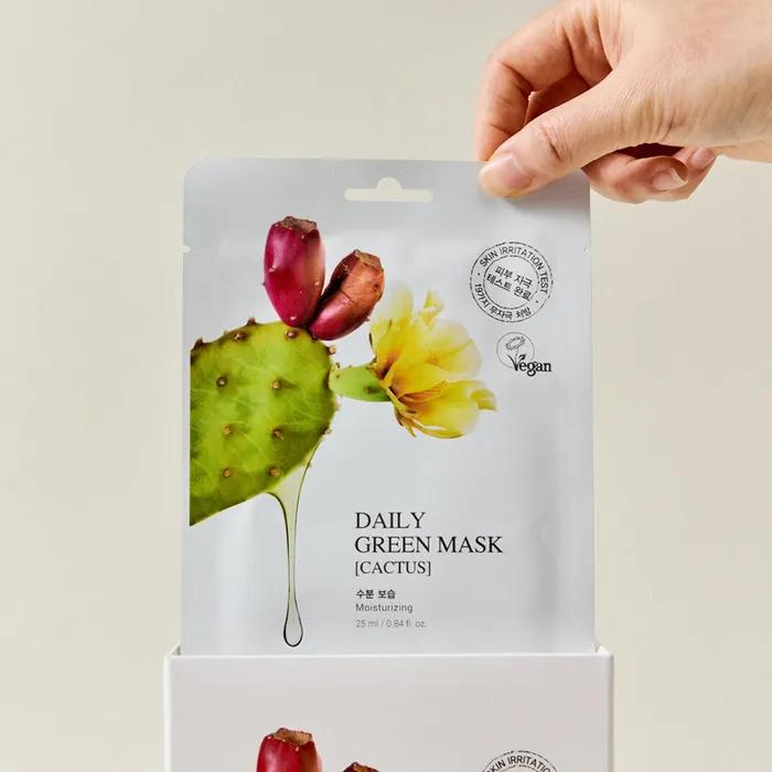 Cactus Daily Green Vegan Mask (10 Sheets)