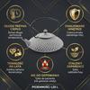 Cast Iron Tea Set Kettle 1.25L Steel Strainer Gray