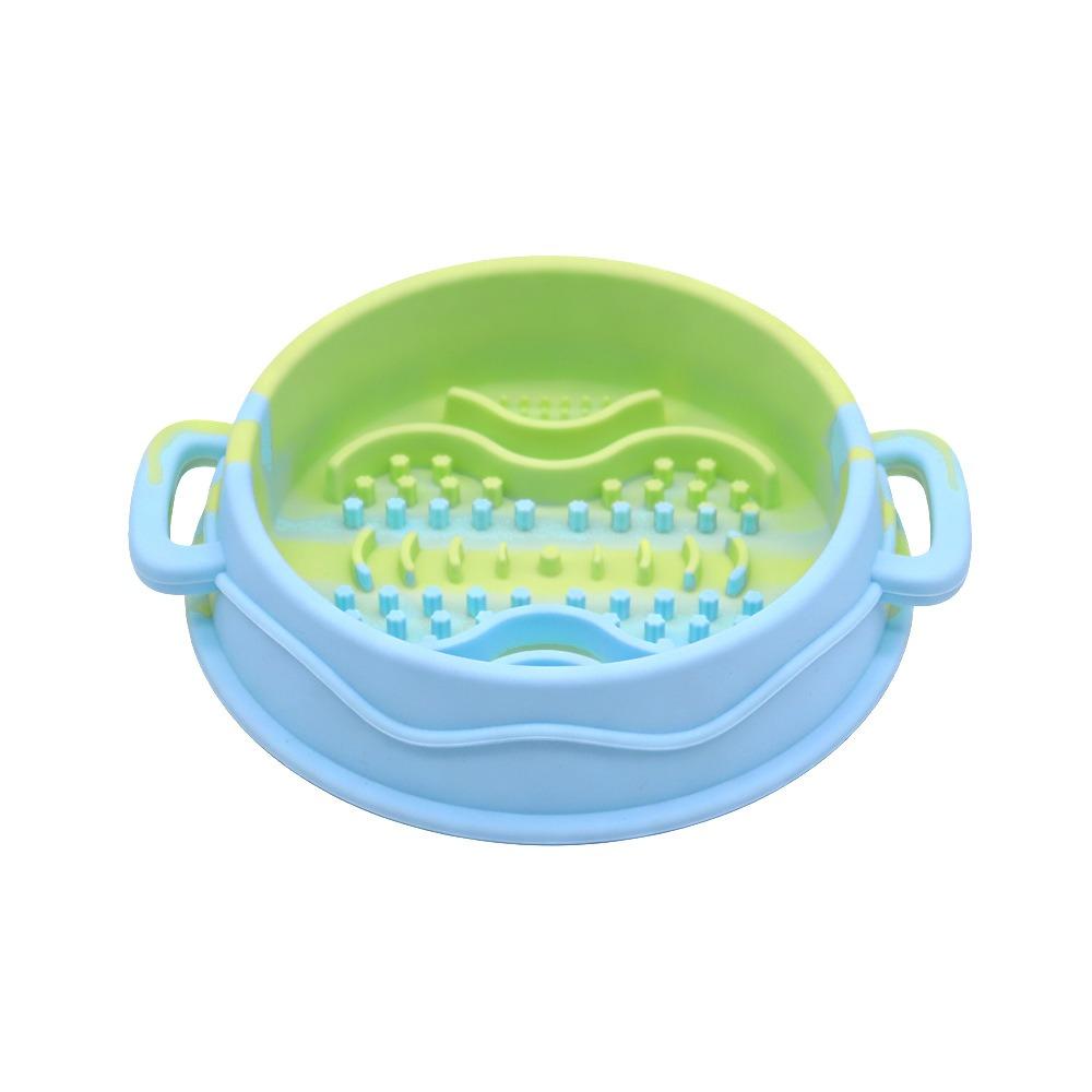 Silicone Dog Slow Feeder Bowl Non-Slip Dog Treat Bowl Colorful Pet Food Dish  Pet Enrichment