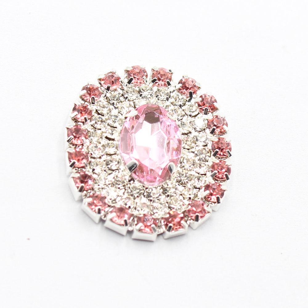 New 10 Pieces 26 * 30mm Oval Flat Bottomed Welded Crystal Color Seam Inlaid Diamond Buttons DIY Clothing Hair Accessories