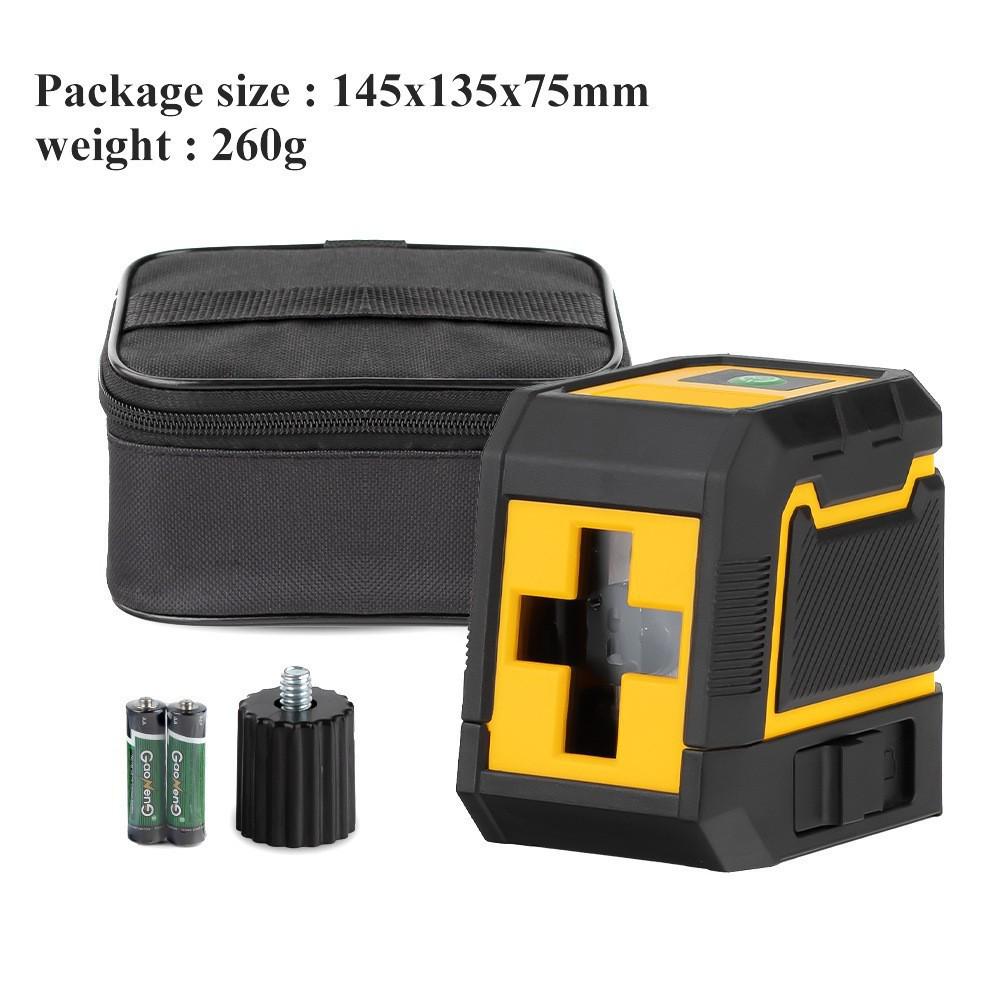 Cross Mini 5-Line, 2-Line High-Precision Infrared Laser Level with Strong Light and Water Level Meter