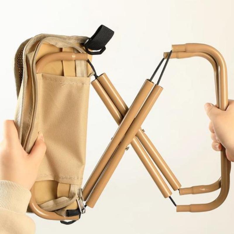 Mini Składany Stołek z Torbą do Przenoszenia Przenośny Lekki Wytrzymały Zewnętrzny Kemping