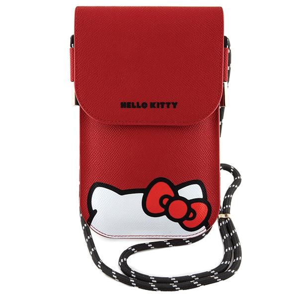 Hello Kitty Torebka Hkowbpscker Czerwony/Red Leather Hiding Kitty Cord