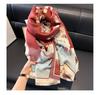 Retro Floral Chinese-Style Imitation Cashmere Shawl for Women - Cozy Winter Office Blanket & Elegant Air-Conditioned Room Scarf for Mothers