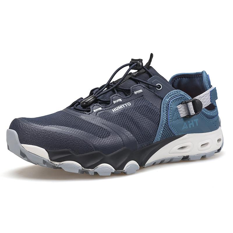 HUMTTO Pantofi de drumeție de vară, la modă, în aer liber, cu uscare rapidă, sandale de plajă pentru bărbați, respirabili, anti-alunecare, cu apă de munte, pantofi pentru bărbați