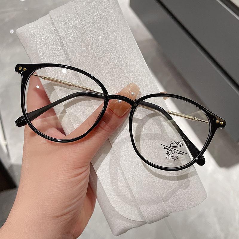 2/3PCS  New Fashionable Eye Frame Anti Blue Light Elegant Hd Portable Glasses With Degree Presbyopia Glasses 9531