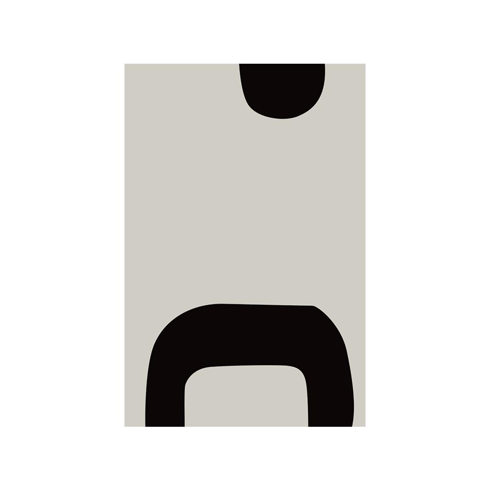 Minimalistický černý šedý obraz Canvas Print Severský nástěnný umělecký plakát Abstraktní estetický obrázek pro obývací pokoj Domácí dekorace Cuadros