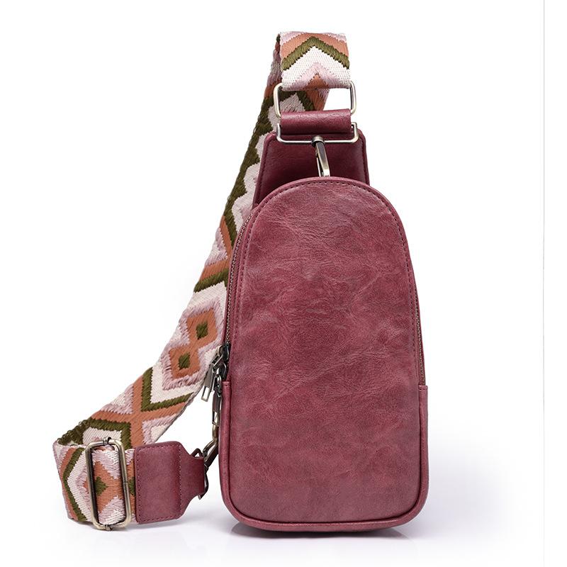 

Нагрудная сумка для женщин, ретро женская сумка через плечо, из мягкой искусственной кожи, модная дорожная сумка для женской сумки