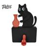 Talos Cat Pushing Vase Refrigerator Magnet, 3D Printed Whiskers Holder Pet Memorial Keepsake Decoration, Gift for Cats Lovers