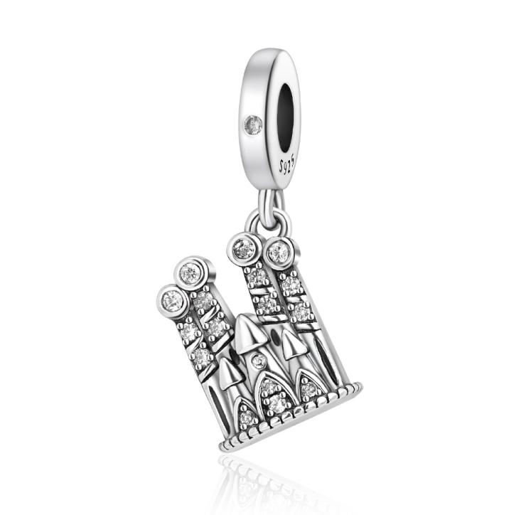 925 Silver Pendant Charms Coin Seal Monkey Bear Butterfly Rose Heart Beads DIY Bracelets Necklaces Fine Jewelry Gifts