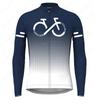 Slim Fit Long Sleeve Cycling Jersey Gradient Bike Top Breathable Road Mountain Biking Wear