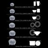 Silicone Cover Stretch Lids Reusable Airtight Food Wrap Covers Keeping Fresh Seal Bowl Stretchy Wrap Cover Kitchen Cookware