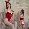 Yingyan Velvet Christmas Camisole Dress & Lingerie Set for Small Busts