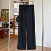 2026 Spring/Summer Maternity Ice Silk Wide-Leg Lace-Up Pants