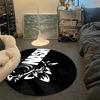 Nash Fishing Logo HD Printed Round Carpet for Living Room Bedroom Kitchene Rugs Mats Flannel Anti-Slip Rug Decoration Gift