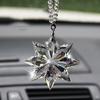 Transparent Crystal Snowflakes Car Pendant Decoration Ornaments Snowflake Hanging Trim Accessories Christmas Gifts
