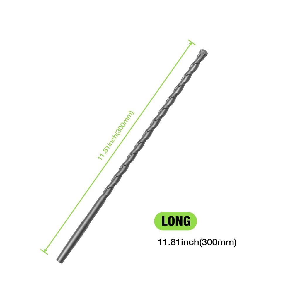 2Pcs Core Drill Bit Adapters 5/8"-11 with 11.81" Pilot Bit, SDS-Plus Adapter & Hex Shank Adapter for 5/8-11 Threaded Drill Bits, Centering Pilot Bit