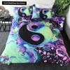 Yin Yang King Queen Duvet Cover Mandala Bohemian Bedding Set Retro Lotus Tai Chi Bagua Comforter Cover Chinoiserie Quilt Cover
