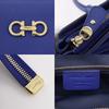 Salvatore Ferragamo Gancini Tote Bag GG-21F271 Blue leather Women Used