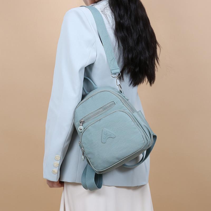 Damen Wasserabweisender Rucksack Nylon Multifunktionale Umhängetasche