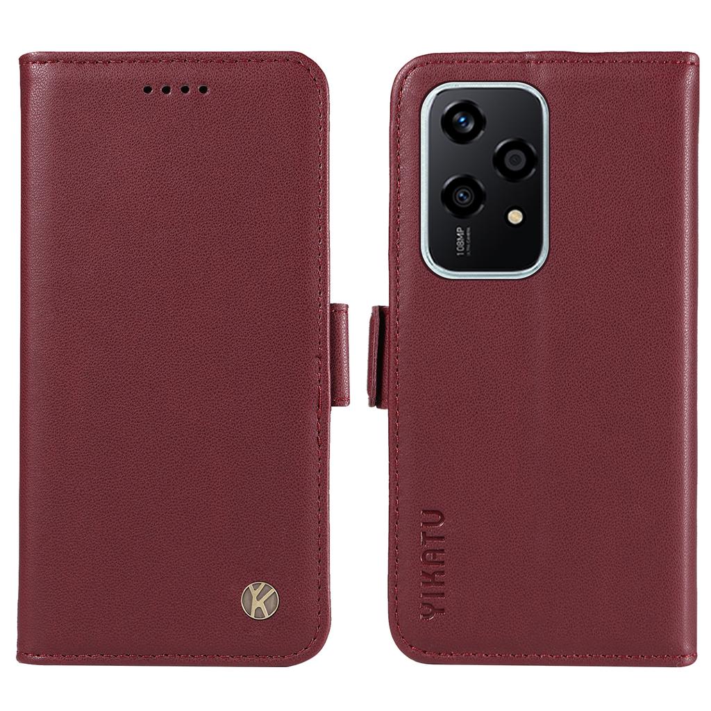 YIKATU YK-003 Für Honor 200 Lite Hülle Brieftasche Leder Handyhülle Seitlicher Magnetverschluss