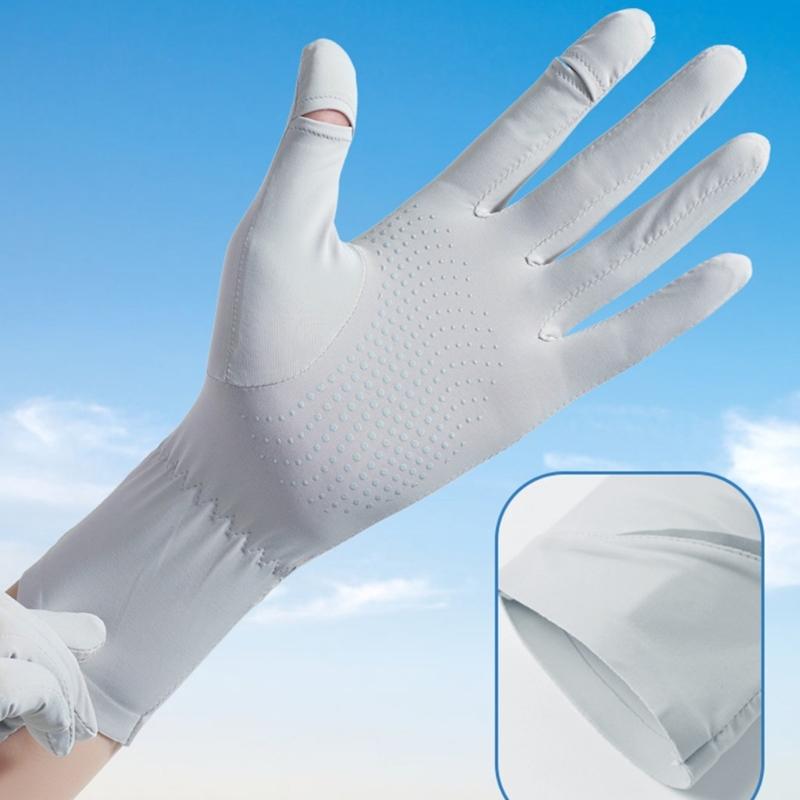 2 Stück Damen Sonnenhandschuhe Autofahren Radfahren Dünne Fäustlinge Hautschützende Handschuhe zum Autofahren und für Outdoor-Sportarten