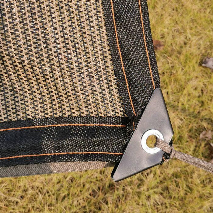 Voile d'ombrage, filet d'ombrage anti-UV, protection solaire pour jardin, voiture, extérieur, taux d'ombrage, noir, 2 x 3 m