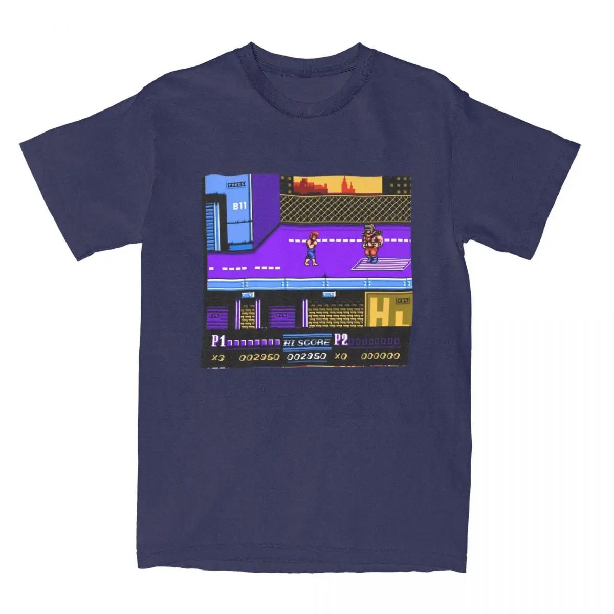 

Men Women Classic Double Dragon 2 Nes Shirts Merchandise Vintage 8 Bit Gaming T Shirts Tee Clothing Summer XXXXXL темно-синий