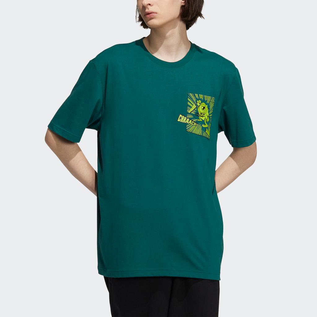 Adidas Originals X Disney Manga Tee 1 Loose Fit Sports Short Sleeve T-Shirt Men Tops Forest-Green HD9074