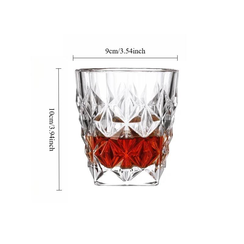 

330ml/380ml Creative Relief Wine Glass Transparent Ice Hockey Cup Luxury Cocktail Glass Colin Glass Juice Cold Drink Mugs Gifts 1pcs
