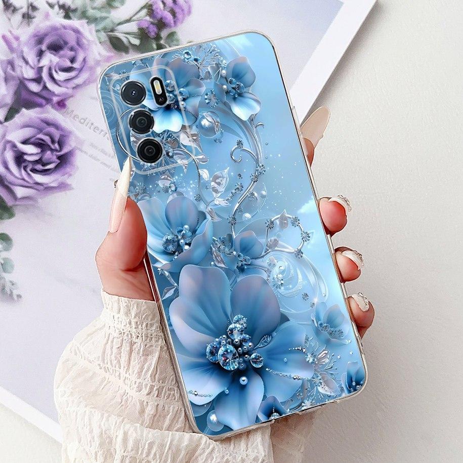 For Oppo A16 A16s Case CPH2269 CPH2275 CPH2271 A 16 TPU Cover Fashion Flower Soft Funda For OPPO A54s CPH2273 OppoA16 Phone Case