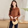 2025 Haut à boutons pression Pan Mode Nouveau Style Revers Boutonné Décontracté Veste Chinoise Printemps et Automne