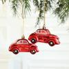 2Pcs Donut Xmas Tree Hanging Exquisite Christmas Santa Claus Pendant  New Year