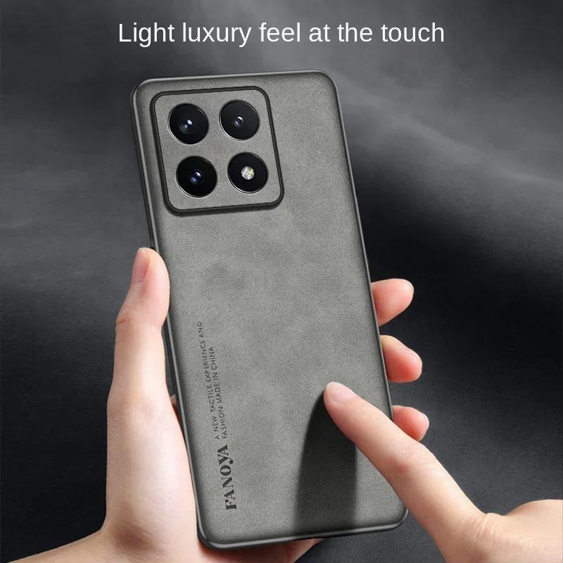 Case For Xiaomi 14T 13TPro 15Ultra Luxury Leather TPU Back Cover 15 15spro civi5pro Simple Shockproof Bumper MIX 2 3 4 Funda