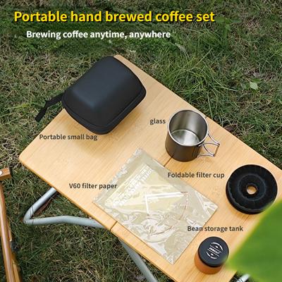 Travel Handmade Coffee Set Outdoor Car Camping Portable Coffee Cup Silicone Filter Cup Entry Combination Gift Box