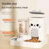2in1 Auto Cat Dog Feeder Large Capacity Dry Wet Food Dispenser Automatic Water Fountain Leakproof Bowl Pet Food Storage Pet Acce
