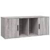 816806 vidaXL Meuble TV Sonoma gris 100x35x40 cm Bois d'ingénierie