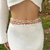 1/2Pcs Boho Simple Starfish Conch Seed Beads Waist Belly Chain For Women Summer Beach Bikinis Beaded Body Belt Waistband Party
