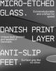 SkyPAD Glass XL Gaming Mousepad with Cloud 400x500mm 3.0 Logo, White,
