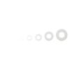 500pcs White Nylon Waterproof Sealing Ring Flat Plastic Washer Gasket Insulation Set