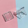 Transparent Empty Sequins Eye Shadow Box Eye Makeup Storage Box Square Mirrored Diy Empty Eyeshadow Dish For Girls