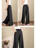Pantaloni Larghi in Cotone e Lino Taglie Forti da Donna - Vita Elastica, Coulisse, Vestibilità Ampia per Primavera/Estate